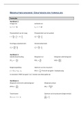 Samenvatting Algemene economie formules en grafieken H2-6