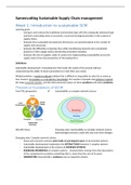 Sammenvatting sheets Sustainable SCM (Spring 2021)