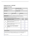 BTEC Level 3 Engineering Unit 12 Full Assignment 1