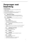 samenvatting persoon met beperking