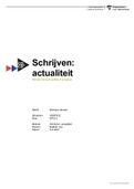 Schrijven: Actualiteit portfolio