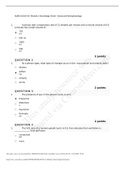 NURS-6501N-43--Module 2 Knowledge Check-- Advanced Pathophysiology