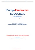 DumpsPanda New Realise Authentic Eccouncil 312-39 Dumps PDF