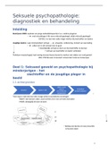 Notities - Seksuele psychopathologie diagnostiek en behandeling