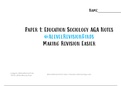 Education AQA sociology notes