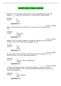 Exam (elaborations) NUNP 6551 Final Exam (NUNP 6551 FINAL EXAM)