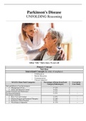 NUR 211- Clinical Parkinsons Case/Parkinson's Disease UNFOLDING Reasoning