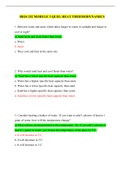 BIOS 252 MODULE 3 QUIZ: HEAT THERMODYNAMICS(LATEST)|ALL ANSWERS VERIFIED,100% CORRECT -Chamberlain College of Nursing