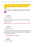 CCOU 202 EXAM 3  SET-7 / CCOU202 EXAM 3  SET-7 (LATEST 2021) | COMPLETE ANSWERS, 100 % CORRECT | LIBERTY UNIVERSITY 