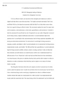 BUS210 Leadership Asses and Reflection.docx  BUS 210  1-3 Leadership Assessment and Reflection  BUS210: Managing/Leading in Business  Southern New Hampshire University  To be an effective leader, one must know their strengths and weaknesses in order to su