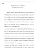 MIS capstone part 2 reflection.docx  MIS490  MIS-490 Capstone Scenario Two: Reflection  Southern New Hampshire University  The journey through this course had some interesting twist and turns, excitement and disappointments, anxiety, and relief. After bei