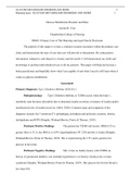 Glucose Metabolism Disorder and More Justine R. Cruz, Chamberlain College of Nursing, NR601: Primary Care of The Maturing and Aged Family Practicum, Primary Diagnosis: Type 2 Diabetes Mellitus (ICD E11)