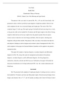 Case Study by Riddhi Shah, Chamberlain College of Nursing, NR 601: Primary Care of the Maturing and Aged Family, Primary Diagnosis – Diabetes Mellitus Type 2 (E11.9)