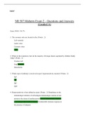 NR 507 Midterm Exam 2.docx  NR507  NR 507 Midterm Exam 2 “ Questions and Answers  (Graded A)  Score 58/60 = 96.7%  1. The coronary ostia are located in the: (Points : 2) Left ventricle  Aortic valve Coronary sinus Aorta  2. Where in the respiratory tract 