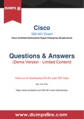 Practice with our Cisco 350-401 Dumps to perform best in the 350-401 Practice test