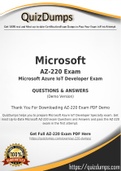AZ-220 Dumps - Way To Success In Real Microsoft AZ-220 Exam