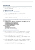 Samenvatting Fysiologie 2020-2021 (2de bachelor pedagogische wetenschappen ugent)