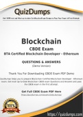 CBDE Dumps - Way To Success In Real Blockchain CBDE Exam