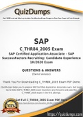 C_THR84_2005 Dumps - Way To Success In Real SAP C_THR84_2005 Exam