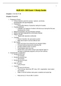 NUR 431- OB Exam 1 Study Guide.