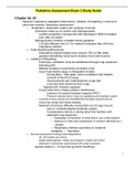 NURSING HEALTH ASS - Pediatrics Assessment Exam 3 Study Guide.