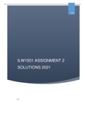 ILW1501 ASSIGNMENT 2 SOLUTIONS 2021