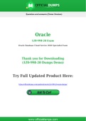 1Z0-998-20 Dumps - Pass with Latest Oracle 1Z0-998-20 Exam Dumps