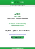 CLTD Dumps - Pass with Latest APICS CLTD Exam Dumps