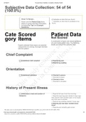 NURS 324 Focused Exam Mobility Subjective Shadow Health (GRADED A+)