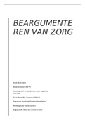 PLP3 Beargumenteren van zorg beoordeeld met een 8