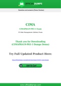 CIMAPRA19-P03-1 Dumps - Pass with Latest CIMA CIMAPRA19-P03-1 Exam Dumps