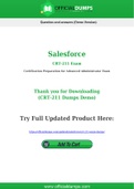 CRT-211 Dumps - Pass with Latest Salesforce CRT-211 Exam Dumps