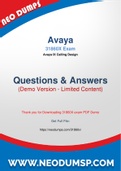 Reliable And Updated Avaya 31860X Dumps PDF