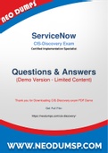 Reliable And Updated ServiceNow CIS-Discovery Dumps PDF