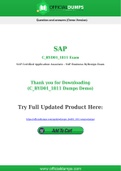 C_BYD01_1811 Dumps - Pass with Latest SAP C_BYD01_1811 Exam Dumps