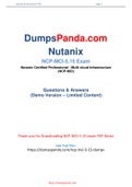 New Reliable and Realistic Nutanix NCP-MCI-5.15 Dumps