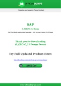 C_GRCAC_12 Dumps - Pass with Latest SAP C_GRCAC_12 Exam Dumps