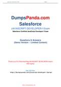 New Reliable and Realistic Salesforce Javascript-Developer-I Dumps