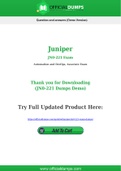 JN0-221 Dumps - Pass with Latest Juniper JN0-221 Exam Dumps