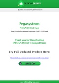 PEGAPCDC85V1 Dumps - Pass with Latest Pegasystems PEGAPCDC85V1 Exam Dumps