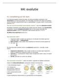 Samenvatting Biologie voor jou: Thema 4, Evolutie. VWO 4 