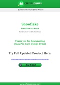 SnowPro-Core Dumps - Pass with Latest Snowflake SnowPro-Core Exam Dumps