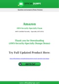 AWS-Security-Specialty Dumps - Pass with Latest Amazon AWS-Security-Specialty Exam Dumps