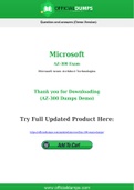 AZ-300 Dumps - Pass with Latest Microsoft AZ-300 Exam Dumps