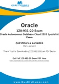 Oracle 1Z0-931-20 Dumps - Prepare Yourself For 1Z0-931-20 Exam