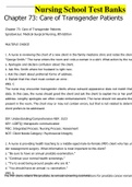 Milestone Chapter 73: Care of Transgender Patients (Concepts for Interprofessional Collaborative Care College Test Bank) A+ Solutions