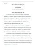 Ethical Code of Conduct.docx    MHA 622  Ethical Code of Conduct: Mount Sinai  Ashford University  MHA 622: Health Care Ethics & Law  Ethical Code of Conduct: Mount Sinai  An ethical code of conduct required everyone to follow it and be on board. Regardle