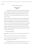 dp4.GEN499.docx  GEN 499  GEN 499 General Education Capstone  Elements of Critical Thinking  Critical thinking is a basic skill that allows a person to deconstruct articles, journals, and research papers by examining them for validity. One element of crit