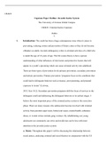 Capstone Paper Outline.docx  CRJ422  Capstone Paper Outline: Juvenile Justice System  The University of Arizona Global Campus CRJ422: Criminal Justice Capstone   Outline:  I.         Introduction- The youth has been a huge contemporary issue when it comes