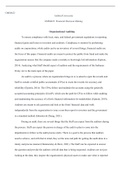 Auditing.docx    OMM622  Ashford University   OMM622: Financial Decision-Making   Organizational Auditing  To ensure compliance with local, state, and federal government regulations in reporting financial gains and losses to investors and creditors. Compl